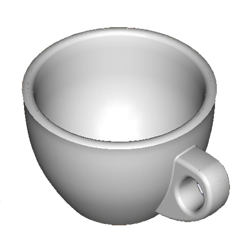 帶把手茶杯